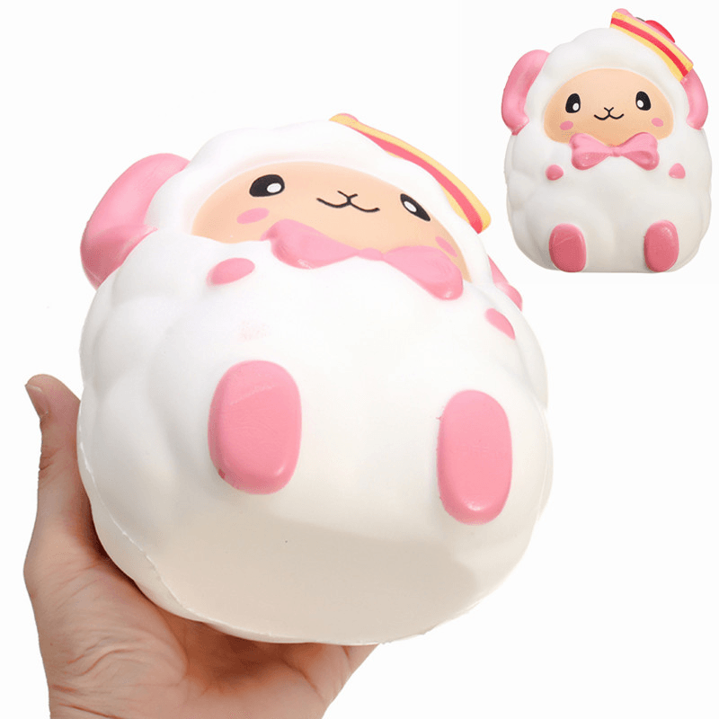 Squishyshop Huge Strawberry Sheep Squishy 19CM Jumbo Slow Rising Collection Gift Decor Giant Toy - MRSLM