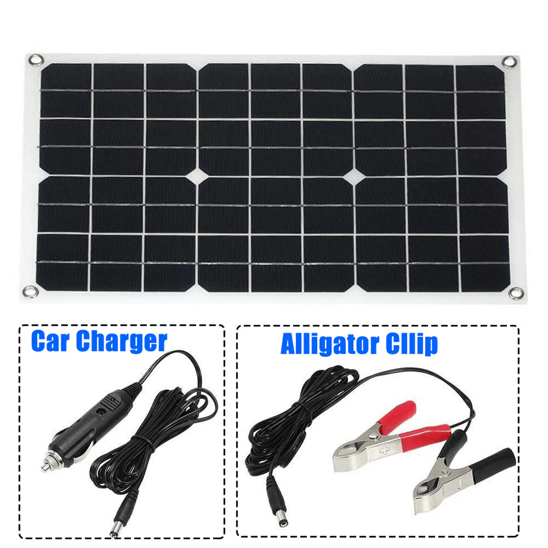 Solar Power System 18W Solar Panel 6000W Inverter 30A Controller Kit Solar Panel Battery Charger - MRSLM