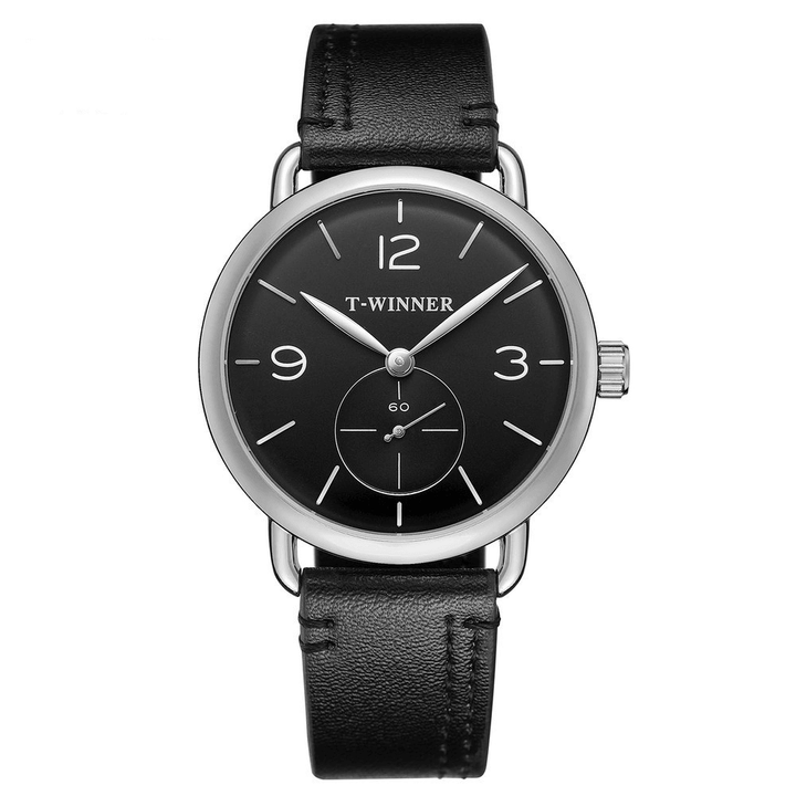 New Fashion Ultra-Thin Minimalist Waterproof Men Semi-Automatic Mechanical Watch - MRSLM