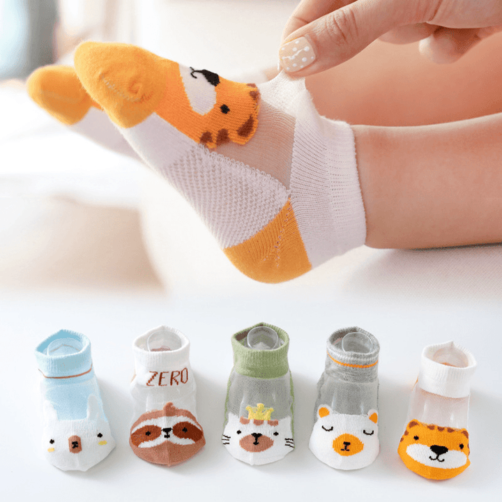 5 Pairs of Children Socks-Cute Animals - MRSLM