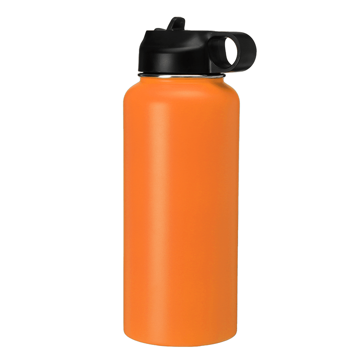 Women 946ML Portable Stainless Steel Thermos Vacuum Cup Outdoor Camping Traveling Water Bottle 32 Ounce Men Sports Water Cup - MRSLM