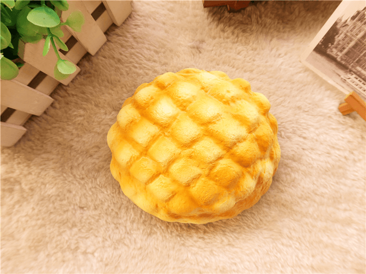 Bread Squishy Pineapple Bun 13CM Slow Rising Melonpan Gift Decor Soft Toys - MRSLM