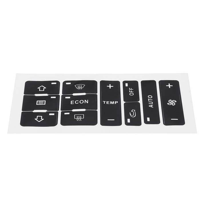 Car Button Repair Stickers A/C Heater Switch Control Button Repair Decal Sticker Set - MRSLM