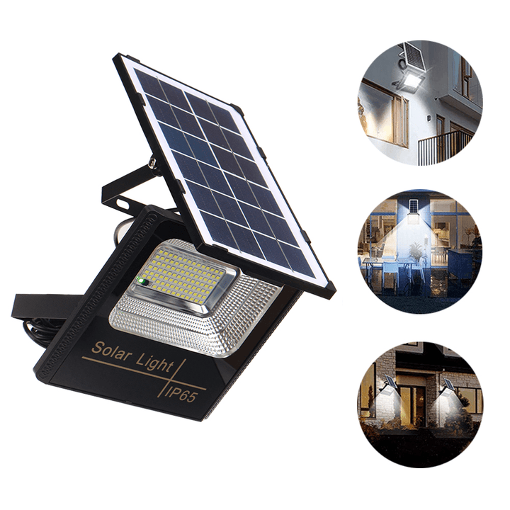 LED Solar Camping Light 5000Mah Street Flood Lamp Waterproof Garden Spotlight with Remote Control Outdoor Patio - MRSLM