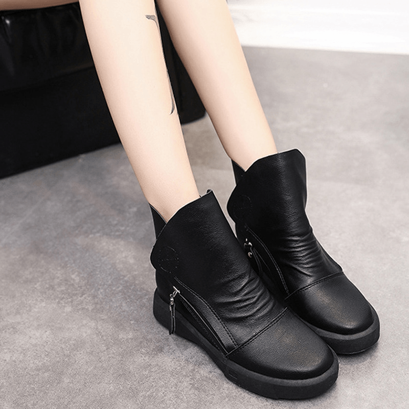 Flats Lace up Ankle Boots - MRSLM