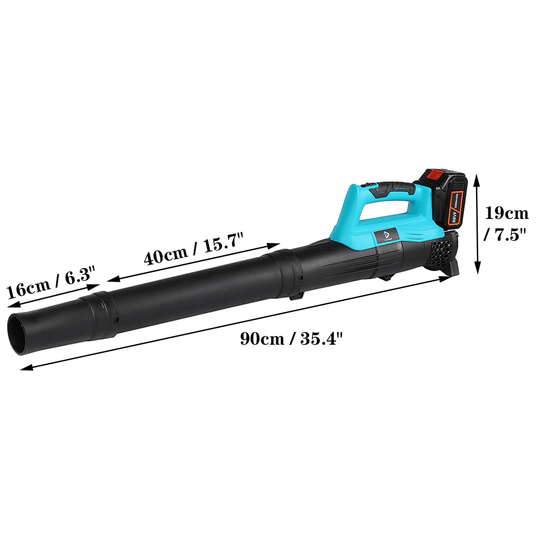 Doersupp Industry Electric Air Blower Cordless Collector Dust Leaf Blowing Tool W/ None/1Pc/2Pcs Battery - MRSLM