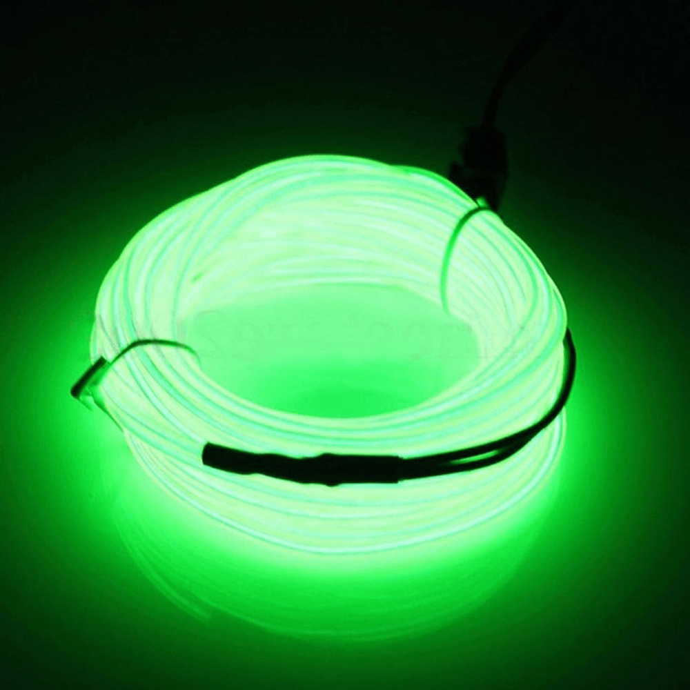 6Mm EL Wire LED Neon Light Flexible Light Strip LED Rope Tube Sewable Tagled Lamp for Home Dance Party Car Decor - MRSLM