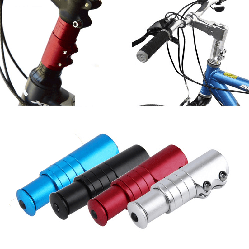 BIKIGHT Road Mountain Bike Fork Stem Extender Aluminum Alloy Bicycle Handlebar Riser Metal Cycling - MRSLM