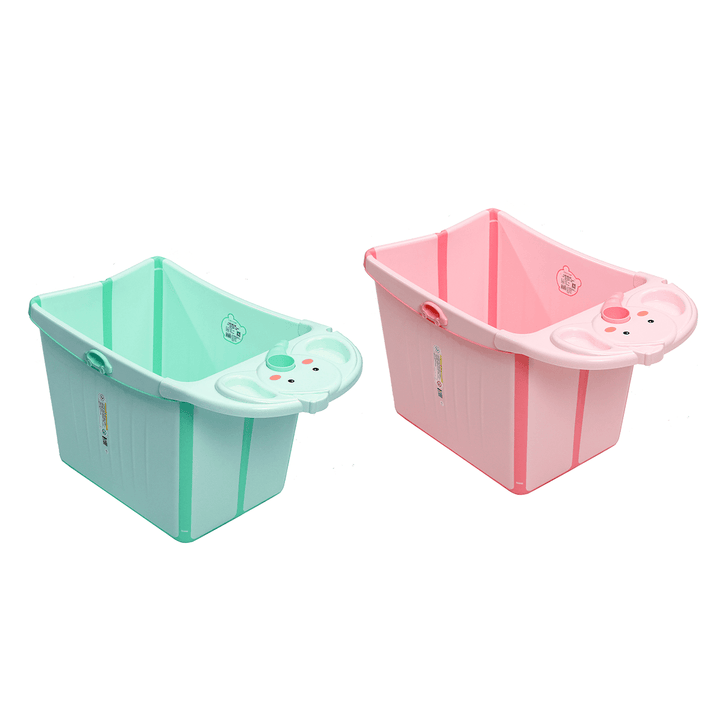 Kids Large Foldable Anti-Slip Bath Tub Baby Long-Term Temperature Locking Bucket - MRSLM