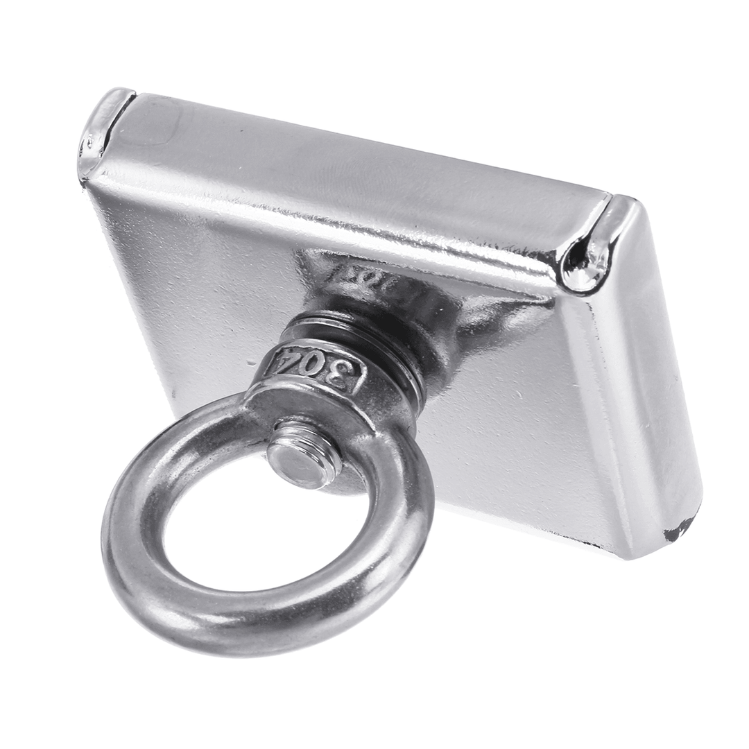 300KG D75 Super Fishing Recovery Block 304 Magnet Eyebolt Ring Metal with 10M Rope - MRSLM