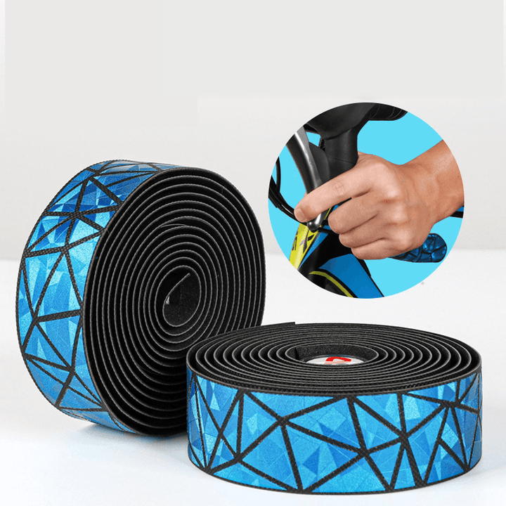 WEST BIKING Bike Handlebar Tapes Soft Comfortable Bicycle Handlebar Grip Tape Adhesive Back Riding Cycling - MRSLM