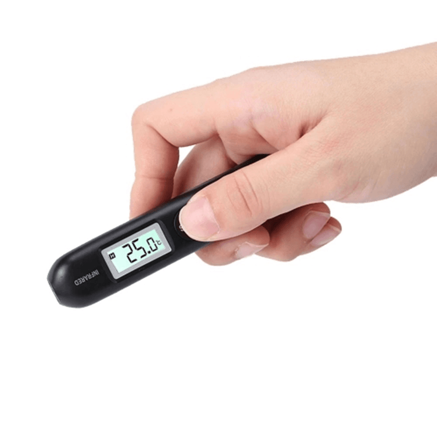 Mini Digital Infrared Temperature Detector Portable Temperature Measuring Pen with LCD Display Screen Compact for Body Temperature - MRSLM