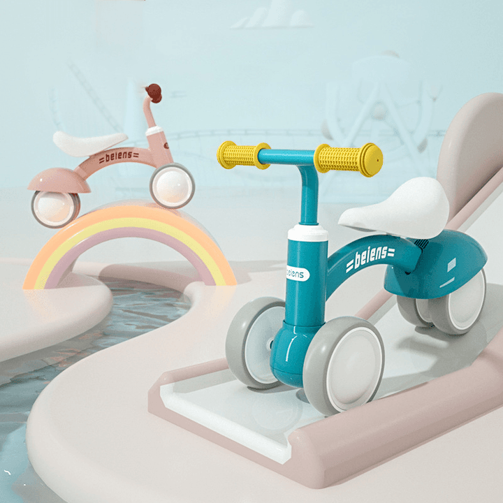 Beiens Kids Toys Balance Bike Walker Baby Ride on Tricycle Toy for Learning Walk Scooter Toddler Outdoor Game Gift 1-3 Years Old - MRSLM