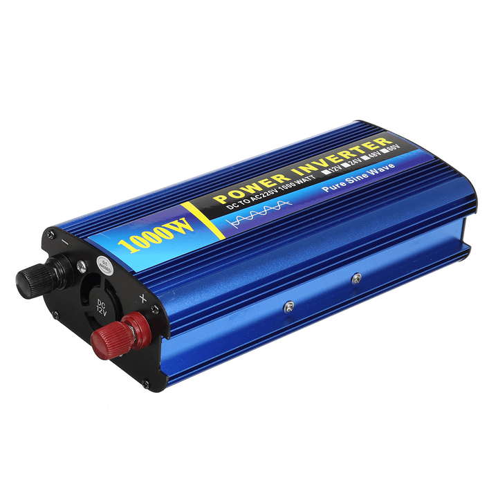 1000W Power Inverter DC 12/24/48V to AC 220V Car Sine Wave Converter - MRSLM