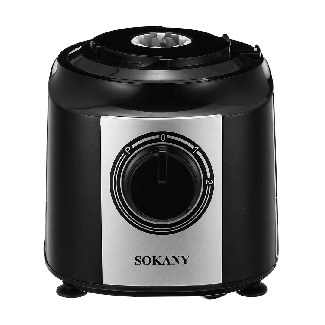 SOKANY FP-201 2L 800W Food Processor Blender Chopper Juicer Dough Mixer 2 Speed Pulse Blender for Home Meat Fruit Chopper - MRSLM