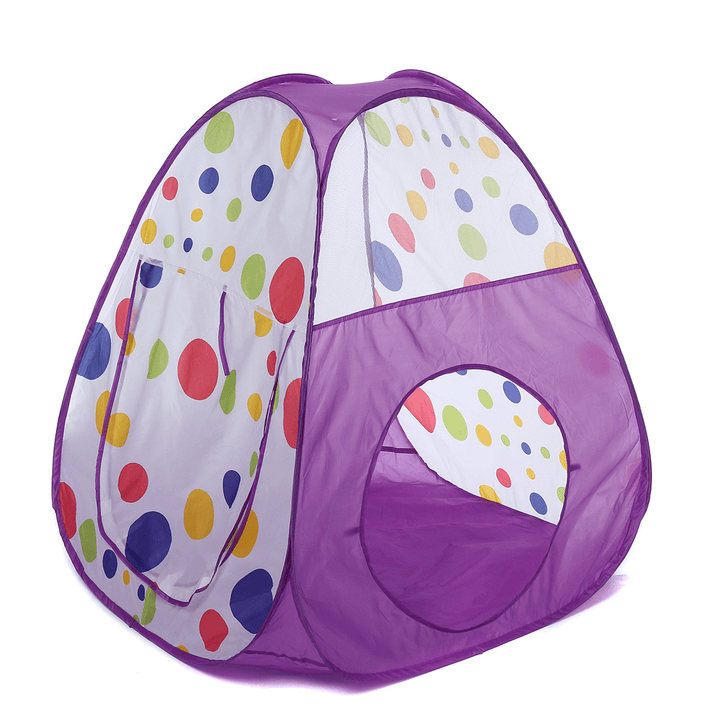 3-In-1 Kids Tent Toddlers Tunnel Cubby Ball Pool Baby Playhouse Toys Children Gift - MRSLM