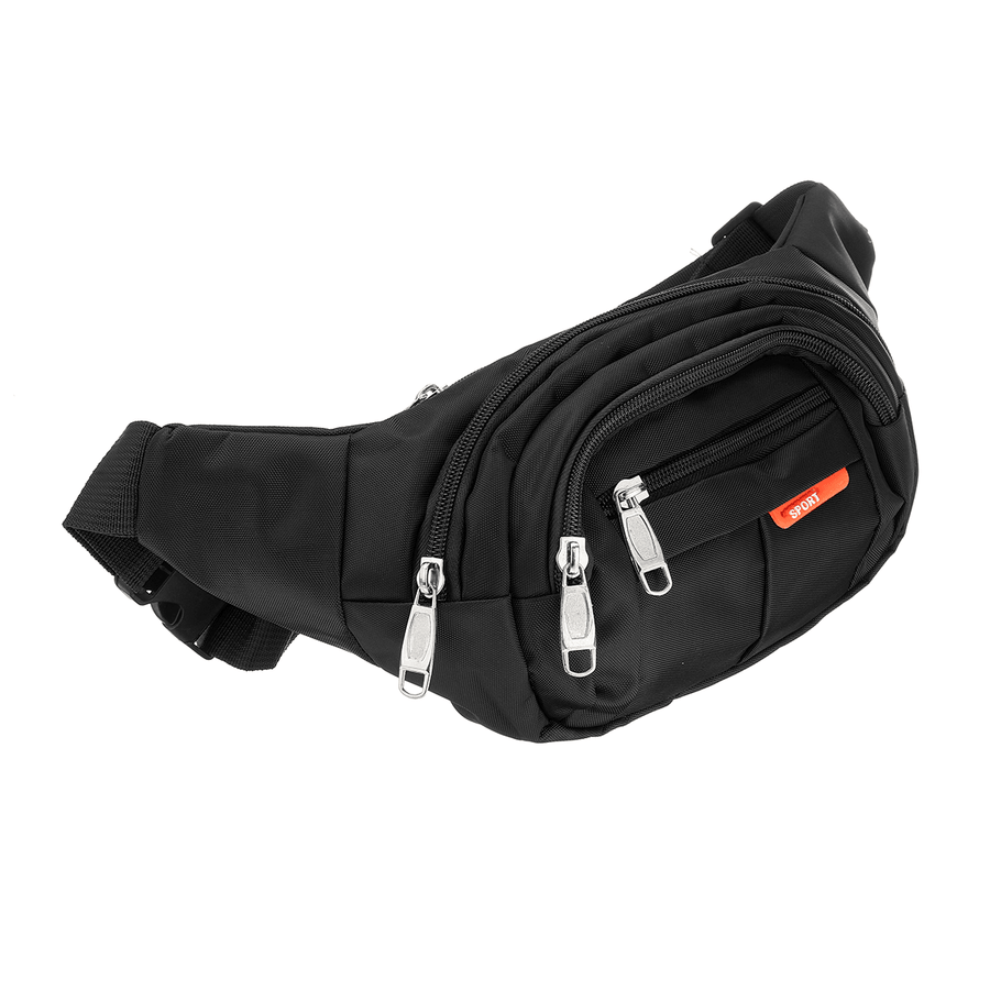 400D Polyester Waist Bag Waterproof Crossbody Bag Camping Travle Sport Cycling Casual Zip Phone Pouch - MRSLM