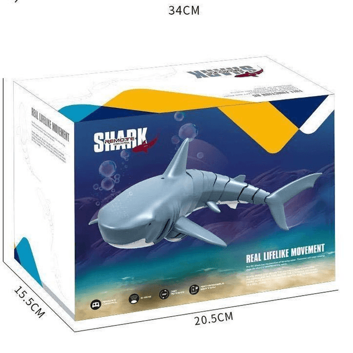 Remote Control Shark 2.4G Remote Control Fish Children'S Toys Summer Water Toys - MRSLM