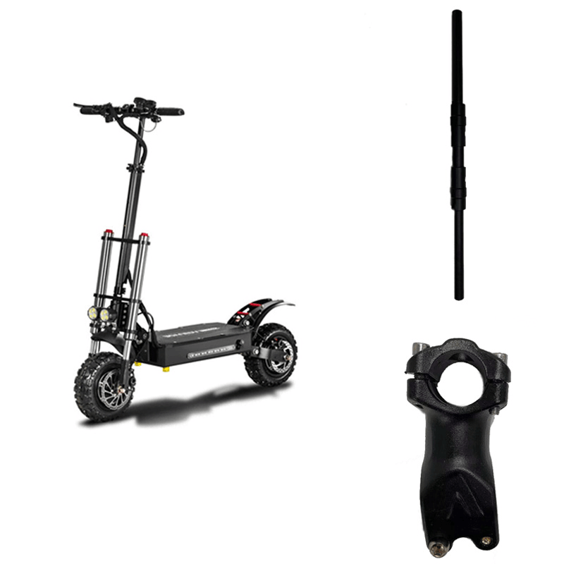 BOYUEDA 11 Inch Electric Scooter Scooter Handle+Stand Set Anti-Slip Abrasion Resistant Electric Scooter Accessories - MRSLM