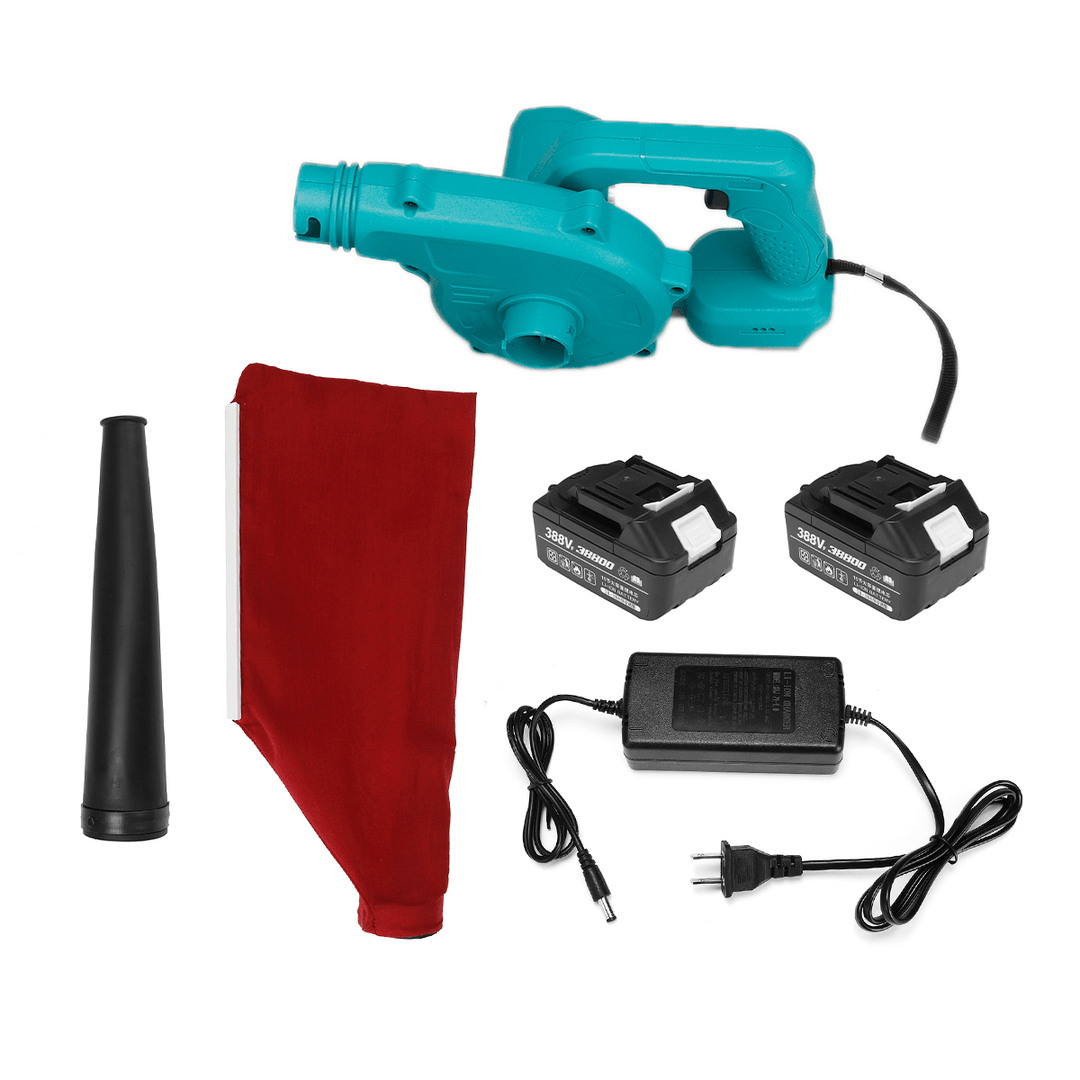 21V 4.0Ah 2 in 1 Cordless Electric Handheld Air Leaf Blower Charging Blower Vacuum Duster with Battery - MRSLM