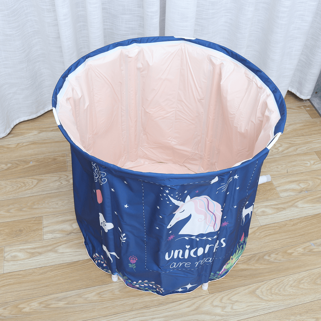 70Cm Folding Bathtub Portable Bath Bucket Adult Tub Baby Swimming Pool SPA Bathroom Home - MRSLM