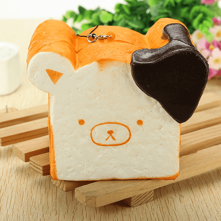 Squishy Toy 8 Seconds Slow Rising Super Soft Cute Fragrance Reality Touch Bear Toast Bread Decor - MRSLM