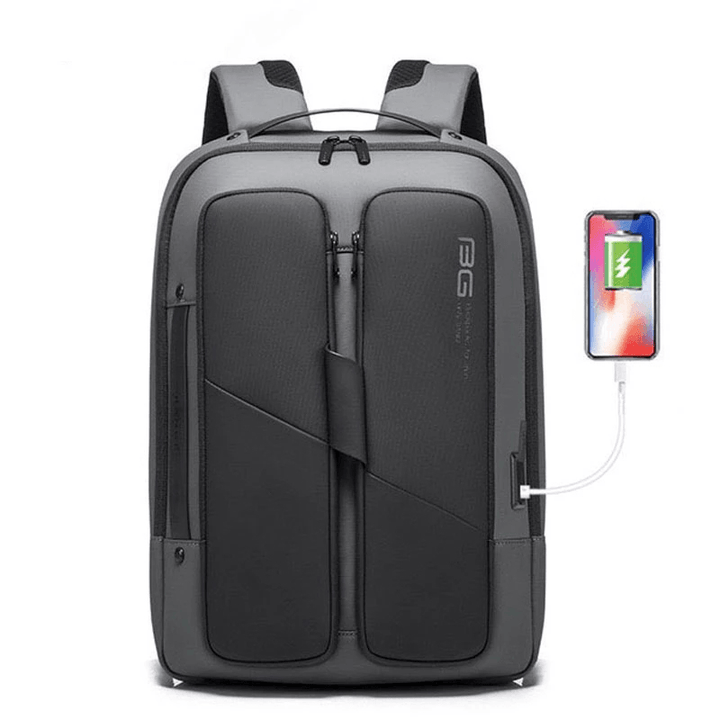 BANGE Men anti Theft Waterproof Laptop Backpack 15.6 Inch Daily Work Business Backpack School Bag for Travel Outdoors - MRSLM