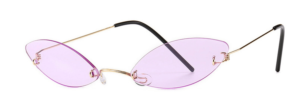 Steel Wire Legs Butterfly Cat Eyes Sunglasses - MRSLM