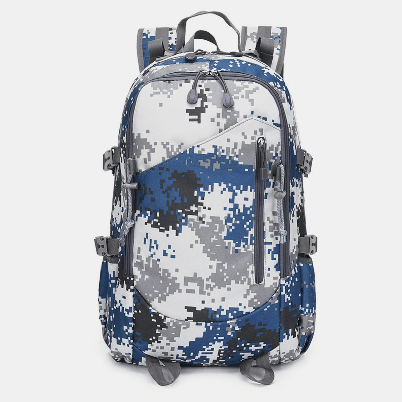 Men Large Capacity Waterproof Nylon Camouflage Backpack Travel Bag - MRSLM