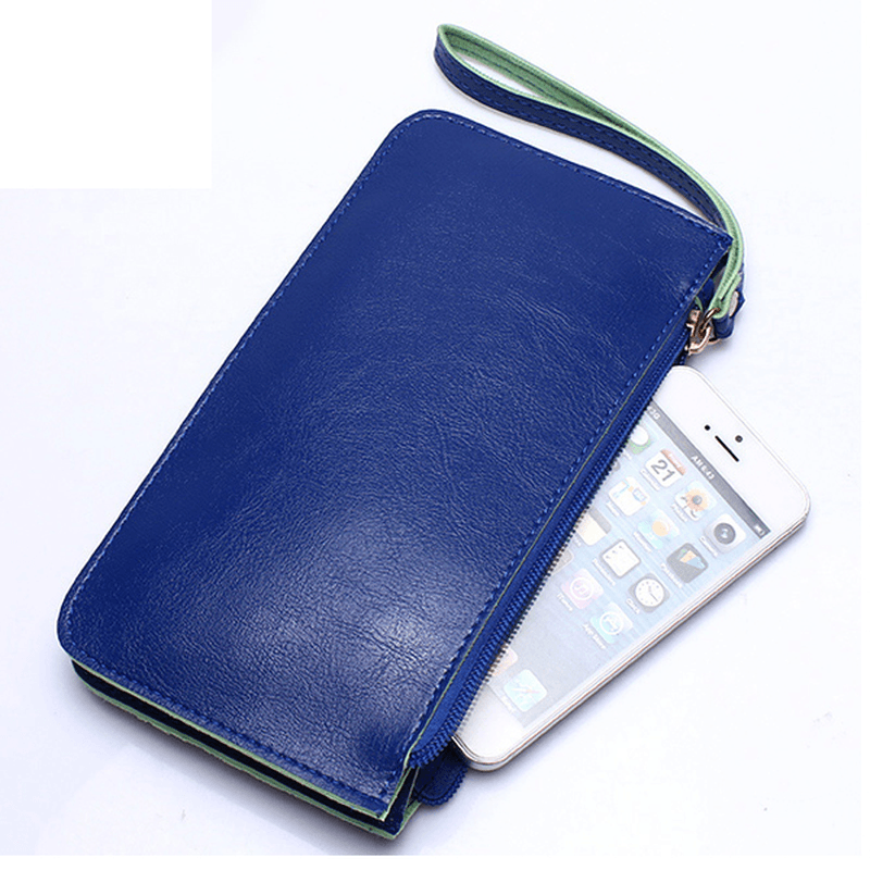 Women Ultrathin Card Holder Wallets Purse Wristlet Wallet - MRSLM