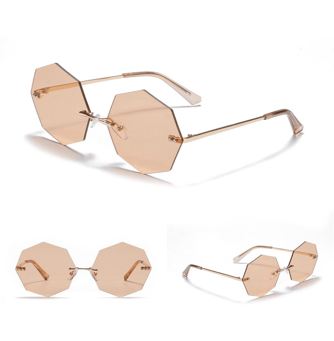 Women'S Polygonal Frameless Sunglasses - MRSLM