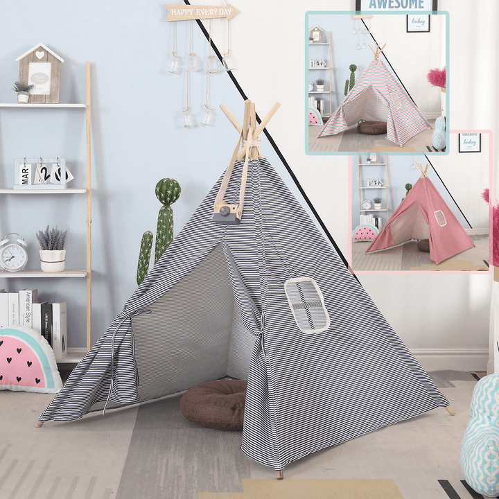 Indoor Children Kids Play Tent Teepee Wigwam Gift Pretend Playhouse Sleeping Dome Toys Castle Cubby - MRSLM