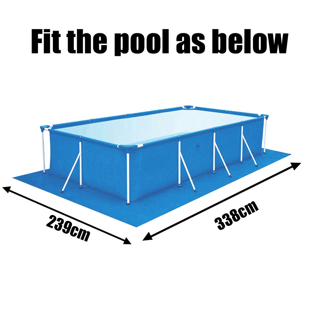 3 Sizes Rectangular Dustproof Inflatable Pool Ground Mat Waterproof Durable Bathtub Cover Cloth - MRSLM