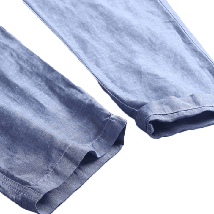 Chinese Style Breathable Cotton Linen Loose Pants - MRSLM