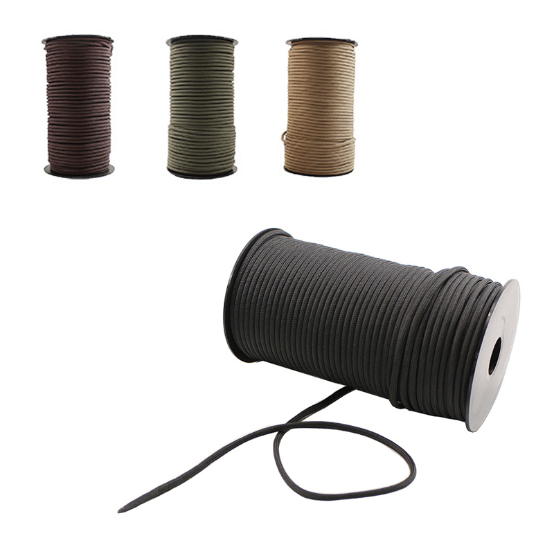 100M Army Standard 550 9 Core Paracord Rope Emergency Survival Escape Tent Rope - MRSLM