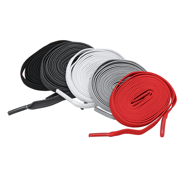 2Pcs 100Cm Elastic No Tie Shoelaces Lazy Free Tie Sneaker Laces with Buckles Sports Running - MRSLM