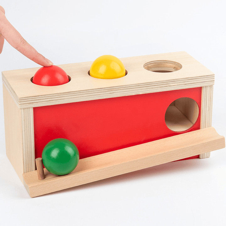 Toddler Box Arm Strength Knocking Ball Table Hand-Eye Coordination Baby Toys - MRSLM