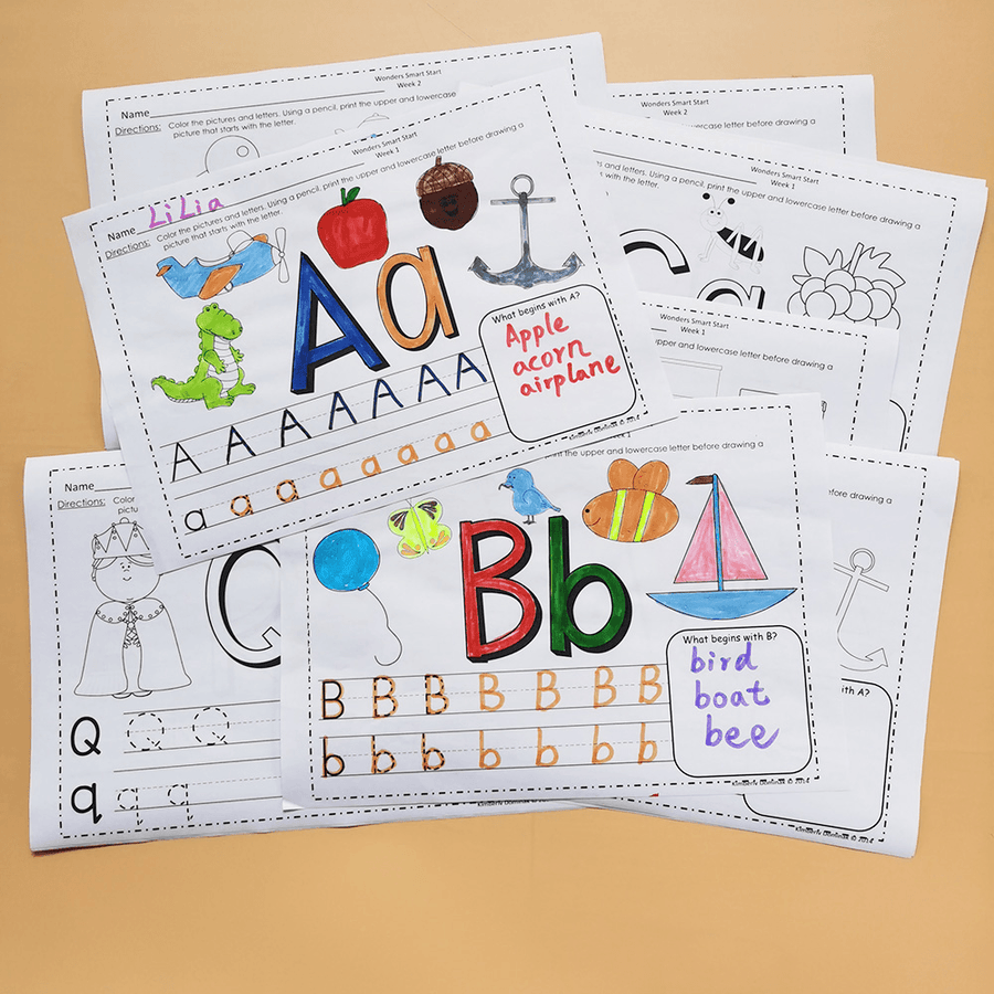 26 English Letter Upper and Lower Case Memory Tracing Fun Work Paper - MRSLM