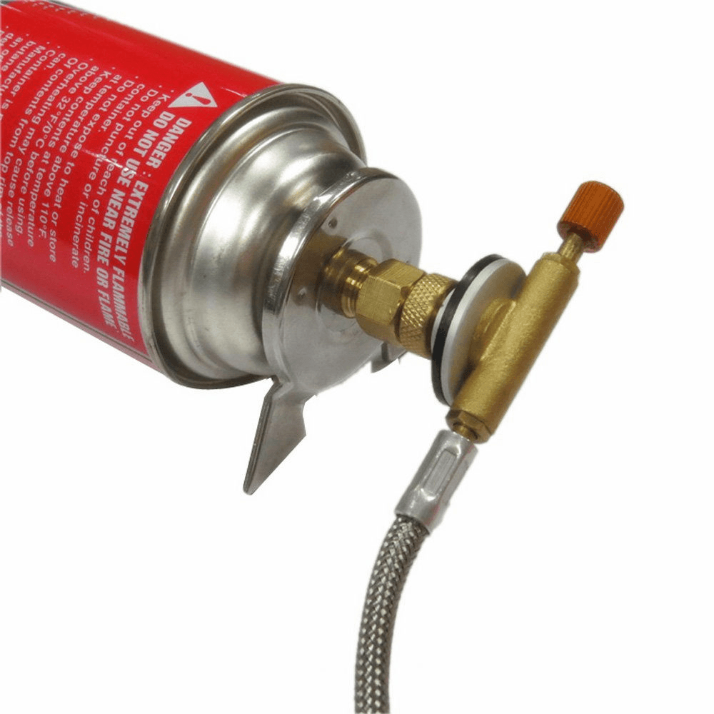 BRS-17B Outdoor Camping Cooking Stove Furnace Converter Connector Gas Cartridge Tank Adapter - MRSLM