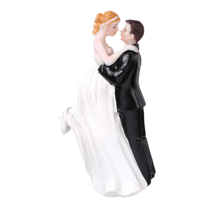 Romantic Funny Wedding Cake Topper Figure Bride Groom Couple Bridal Decorations - MRSLM