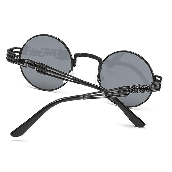 Women Classic Gothic round Steampunk Sunglasses - MRSLM