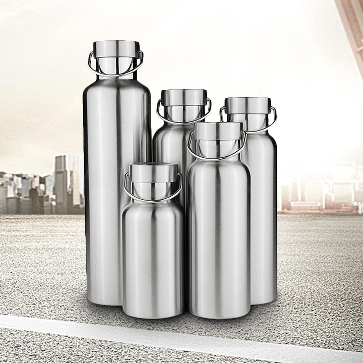 Stainless Steel Thermos Double Wall Vacuum Insulated Water Bottle Stainless Cap - MRSLM