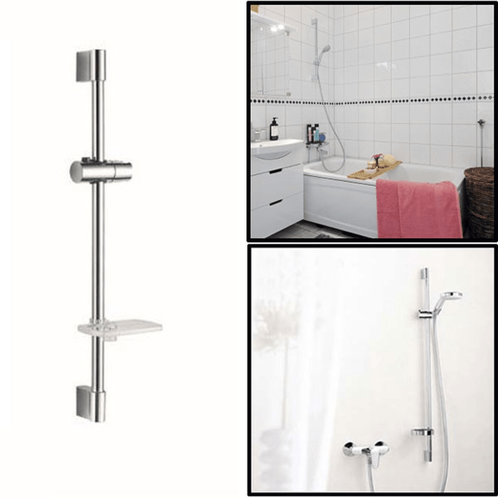 Bathroom Shower Head Lifting Rod Set with Soap Dish and Shower Head Holder - MRSLM