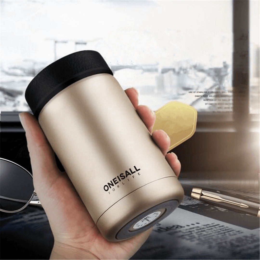 400Ml Stainless Steel Vacuum Flask Water Bottle Thermos Coffee Travel Mug Cup - MRSLM