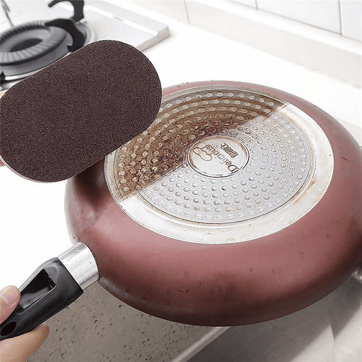Kitchen Accessories Magic Eraser Sponge with Handle Cleaning Sponge Brushes Kitchen Bathroom Strong Decontamination Brush - MRSLM