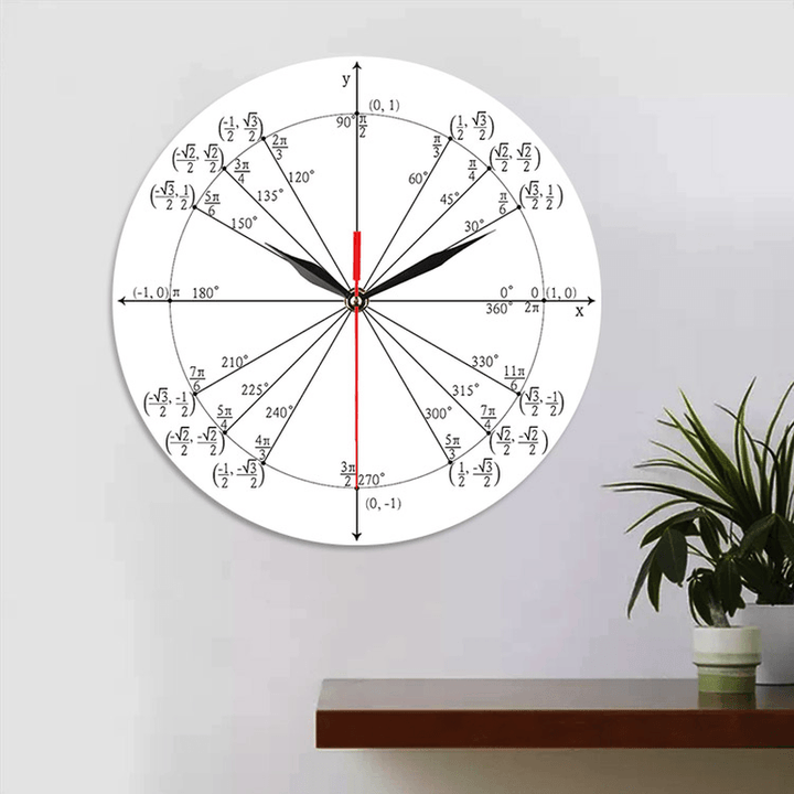 Emoyo ECY064 Creative Mathematics Wall Clock 3D Wall Clock for Home Office Decorations B - MRSLM