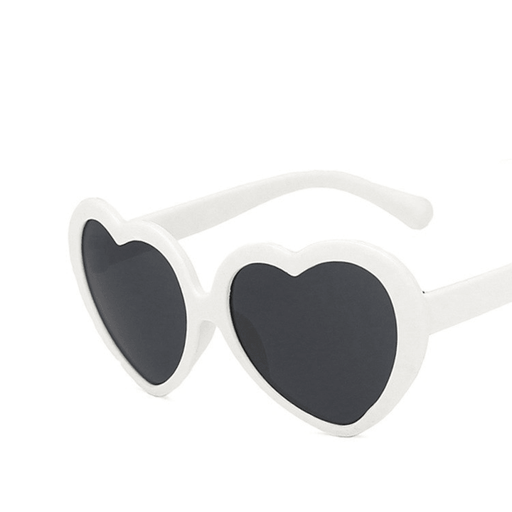 Girl Cute European and American Colorful Sunglasses with Heart Sunglasses - MRSLM