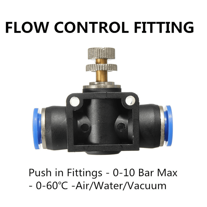 Pneumatic Connector Pneumatic Push in Fittings for Air/Water Hose and Tube All Sizes Available - MRSLM