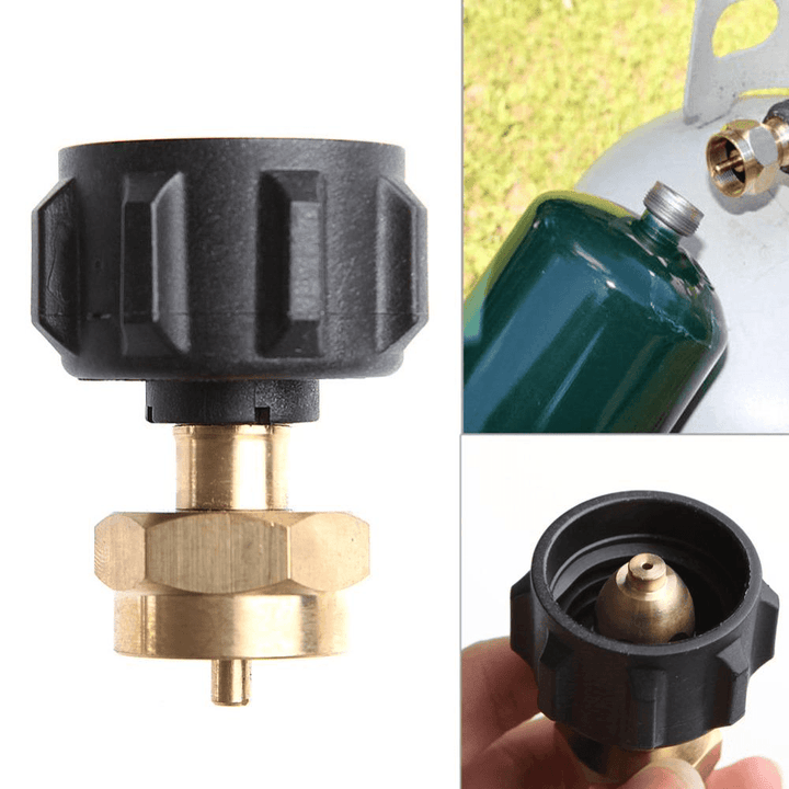 Camping Cooking Stove Gas Propane Regulator Valve Refill Adapter Cylinder Tank Converter - MRSLM