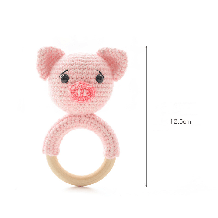 Wool Hand-Knitted Baby Rattle Crochet Diy Material Package - MRSLM